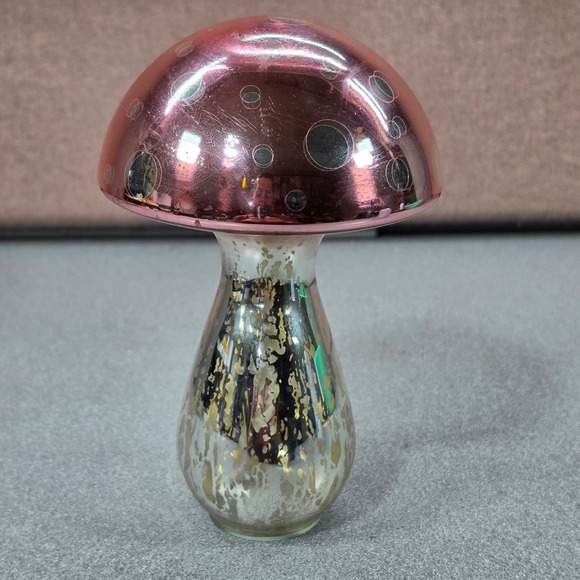 Unbranded Other - Mushroom Figurine Home Decor Glass Speckled
